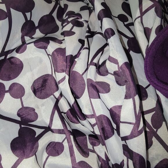 Tulle Anthropologie Purple Wool Blend Peacoat Jacket Size Medium - Picture 6 of 9